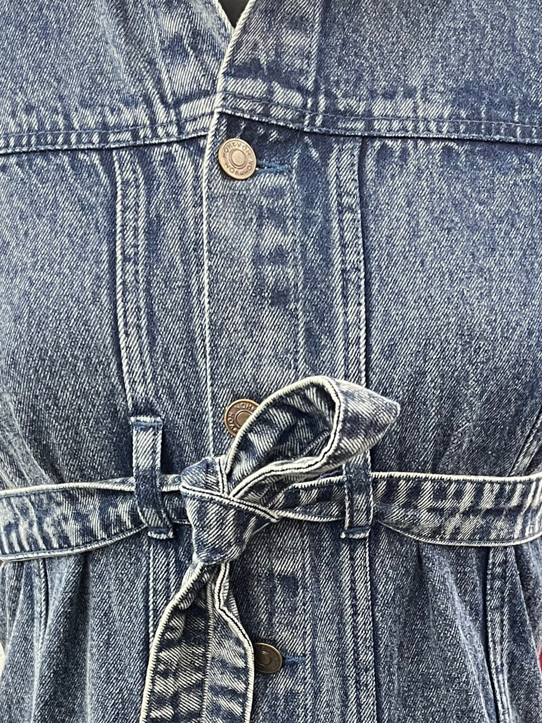 Girls Blue Blast Denim Belted Shirt Dress