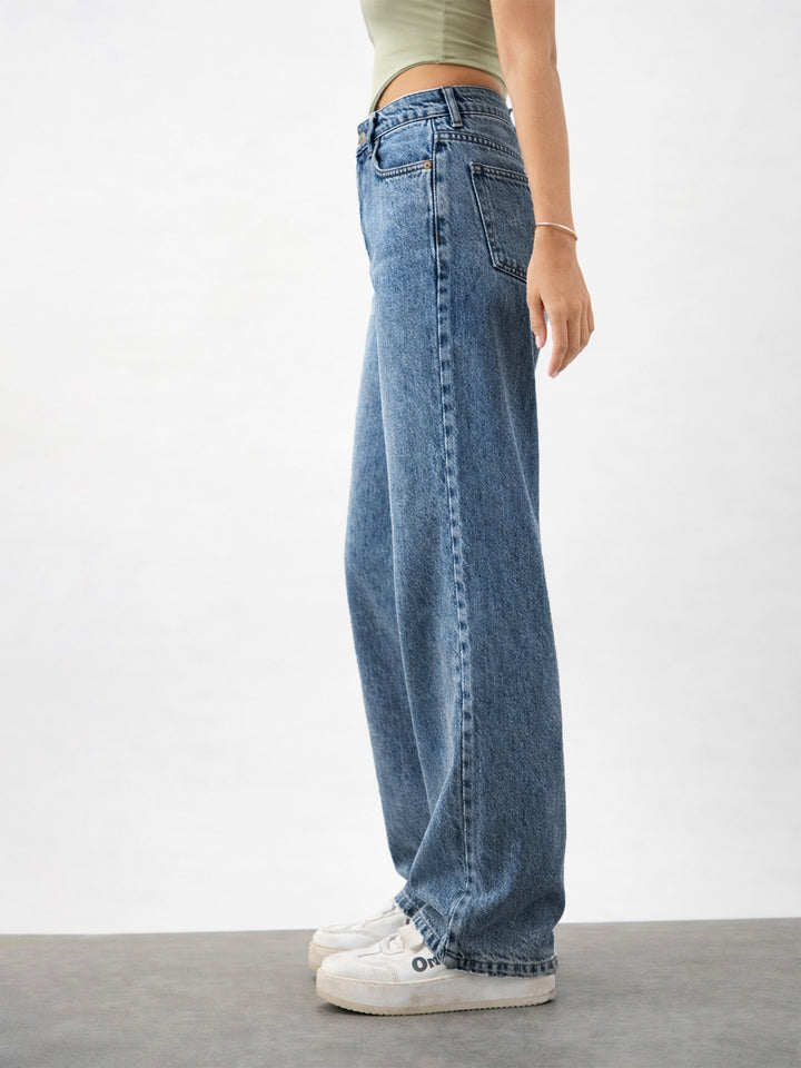 Girls Blue Blast Denim Ankle Length Jeans