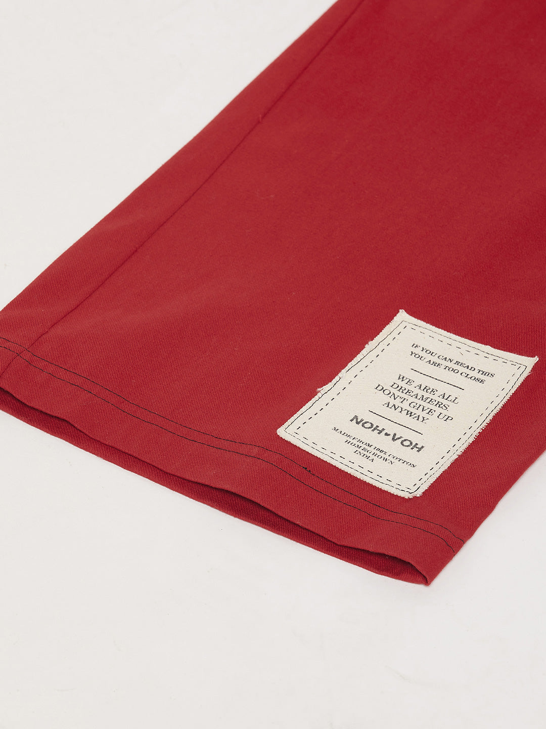 Girls Pink Contrast Thread Twill Straight Pants