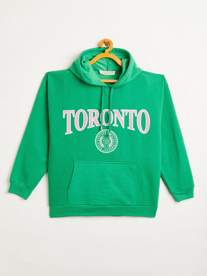 Girls Green TORONTO Oversized Sweatshirt With Track Pants