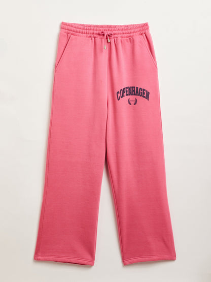 Girls Pink COPENHAGEN Oversized Sweatshirt With Track Pants