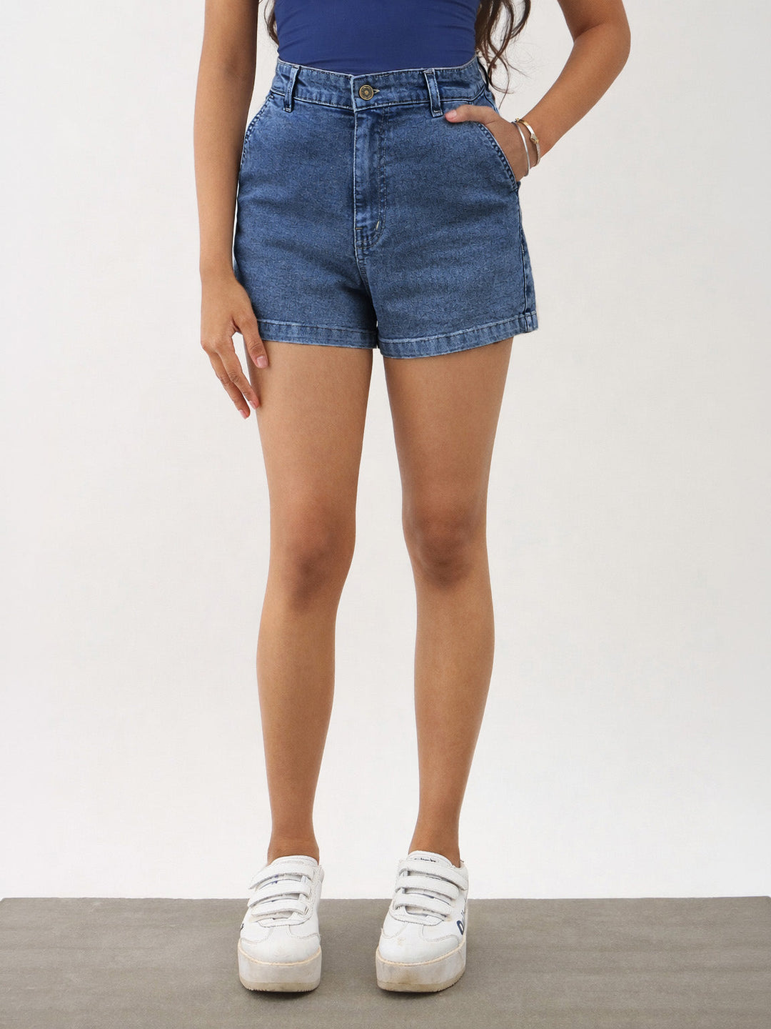 Girls Blue Blast Denim Shorts