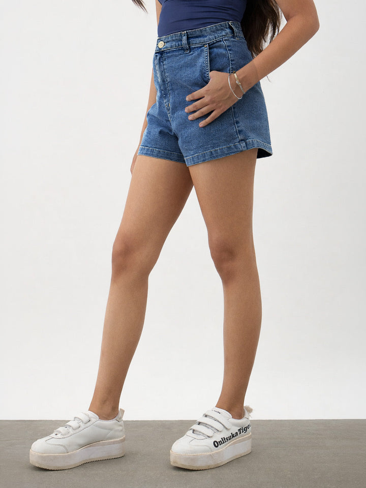 Girls Blue Blast Denim Shorts