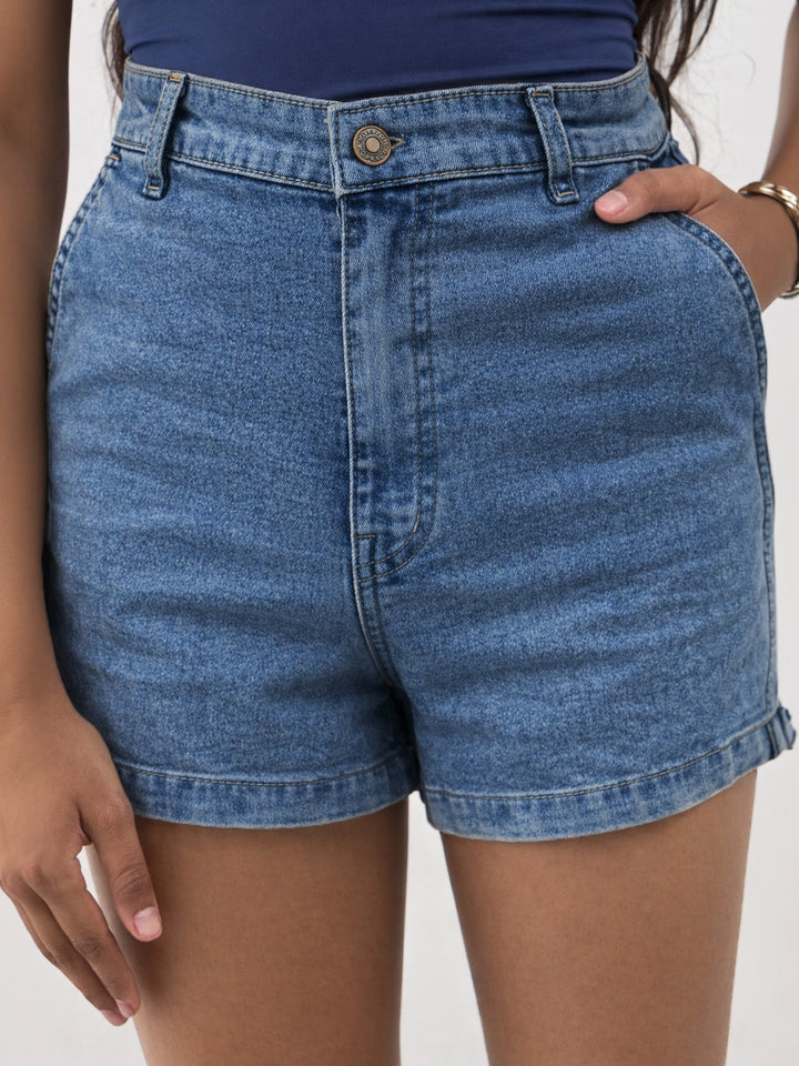 Girls Blue Blast Denim Shorts