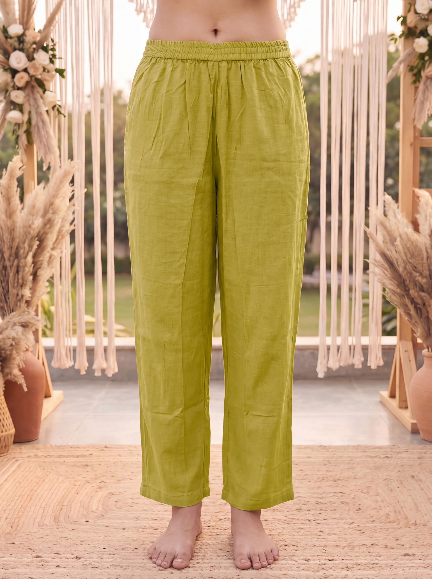 Mustard Petal Soft Kurta Dupatta Pant Set
