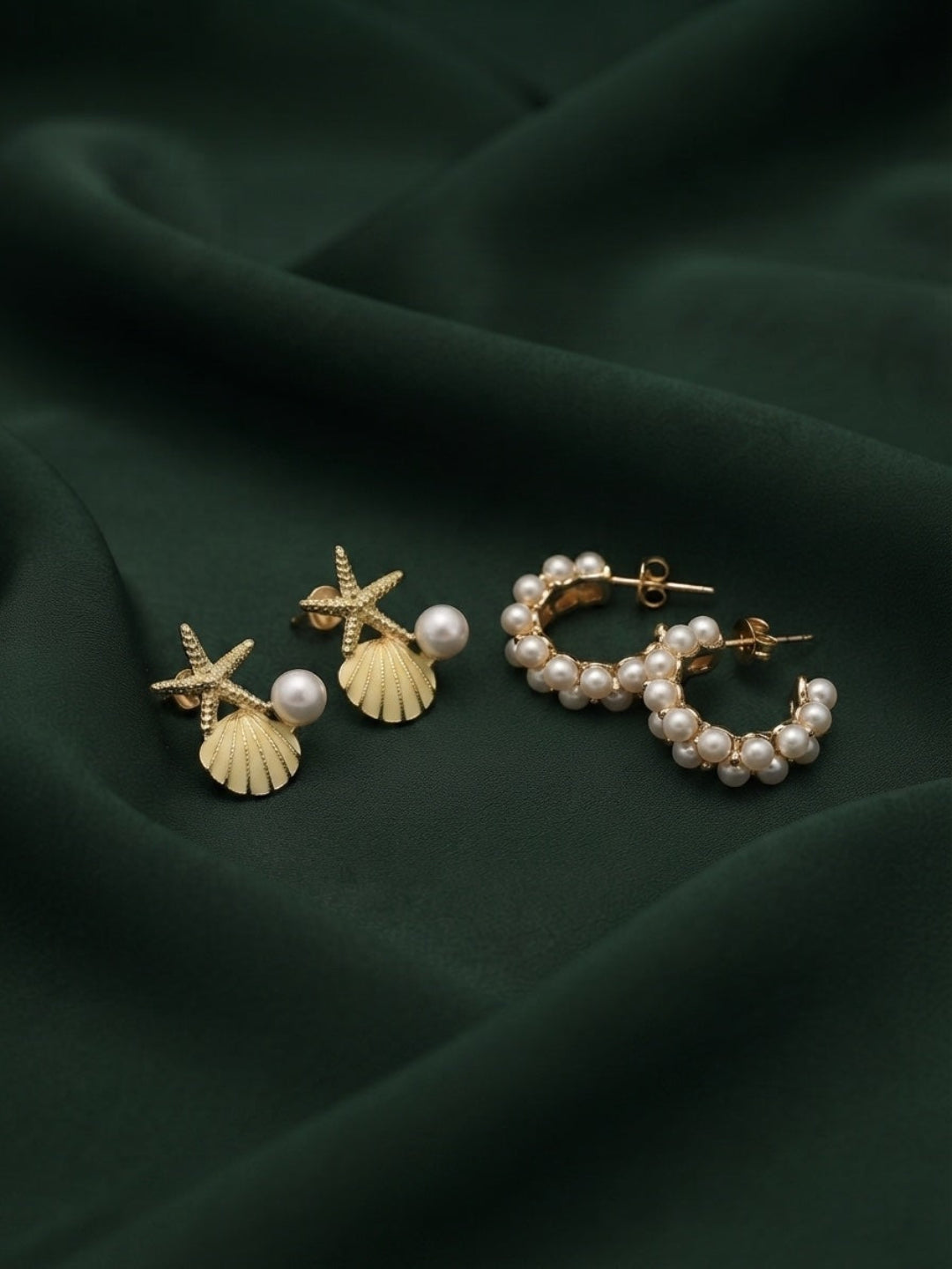 Pack Of 2 Multi-Design Earrings Combo For Women