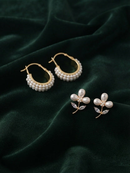 Pack Of 2 Multi-Design Earrings Combo For Women