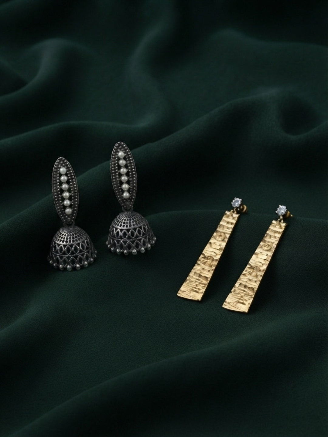 Pack Of 2 Multi-Design Earrings Combo For Women