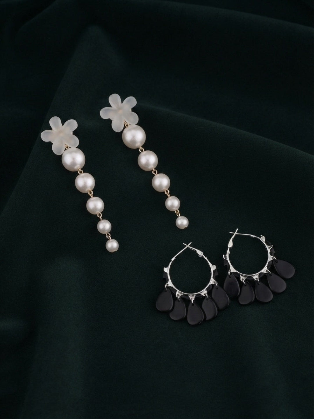 Pack Of 2 Multi-Design Earrings Combo For Women