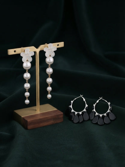 Pack Of 2 Multi-Design Earrings Combo For Women