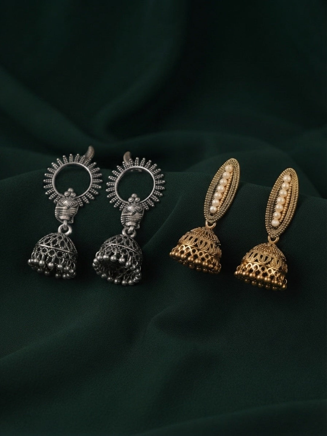 Pack Of 2 Multi-Design Earrings Combo For Women