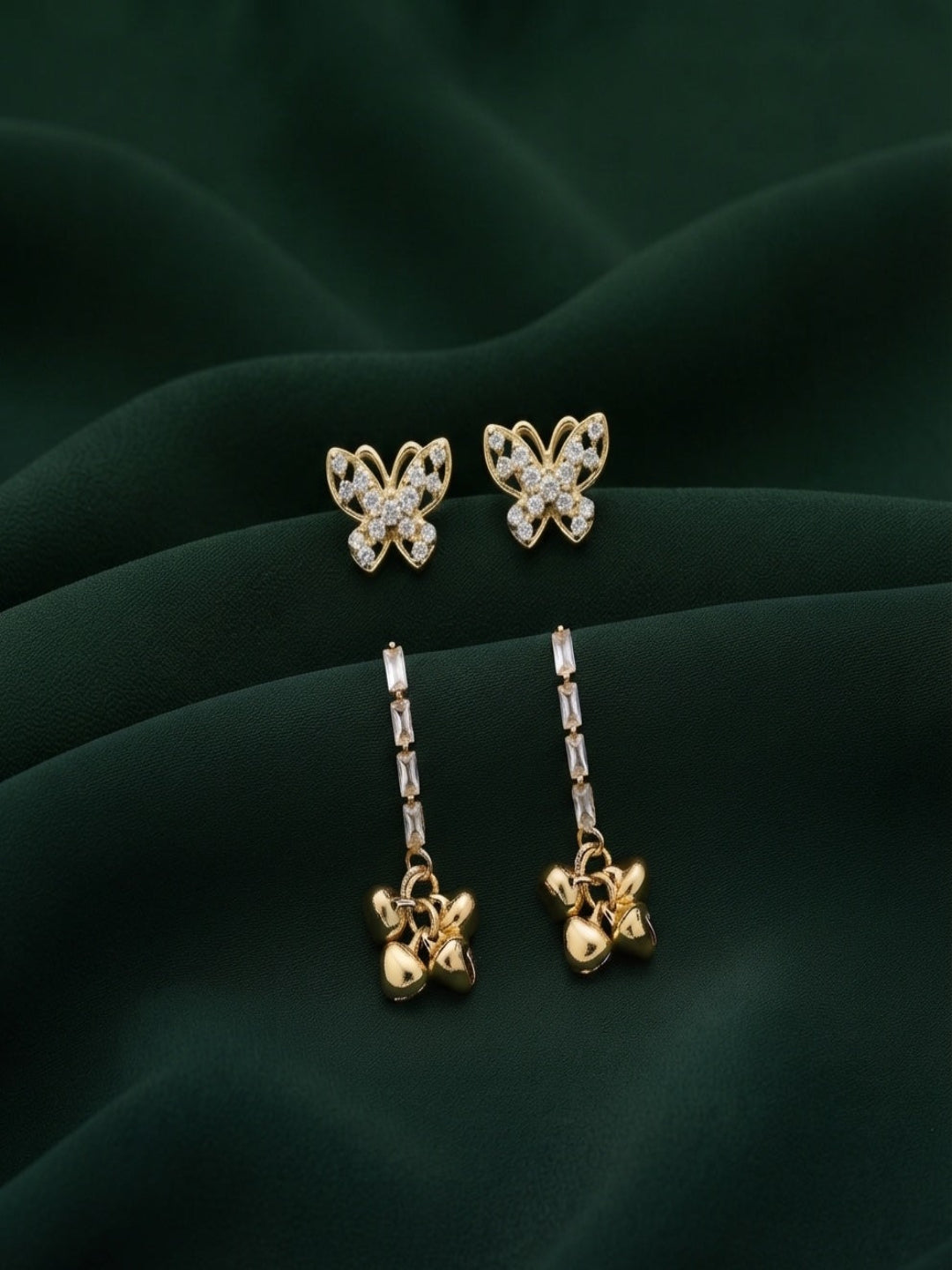 Pack Of 2 Multi-Design Earrings Combo For Women