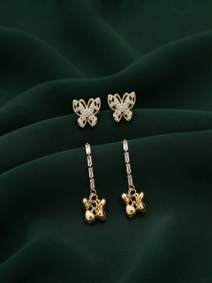 Pack Of 2 Multi-Design Earrings Combo For Women