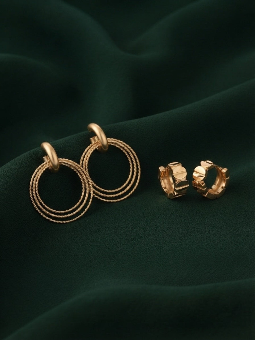 Pack Of 2 Multi-Design Earrings Combo For Women