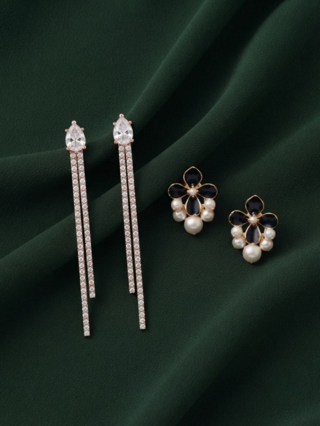 Pack Of 2 Multi-Design Earrings Combo For Women