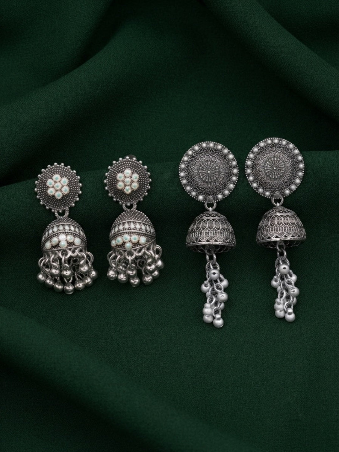 Pack Of 2 Multi-Design Earrings Combo For Women