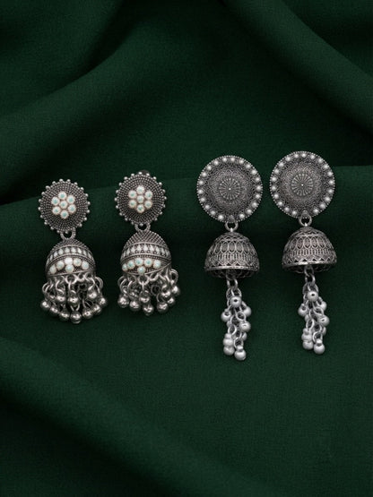 Pack Of 2 Multi-Design Earrings Combo For Women
