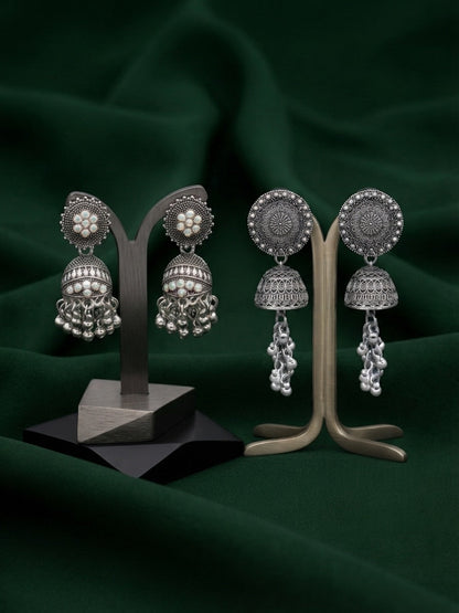 Pack Of 2 Multi-Design Earrings Combo For Women