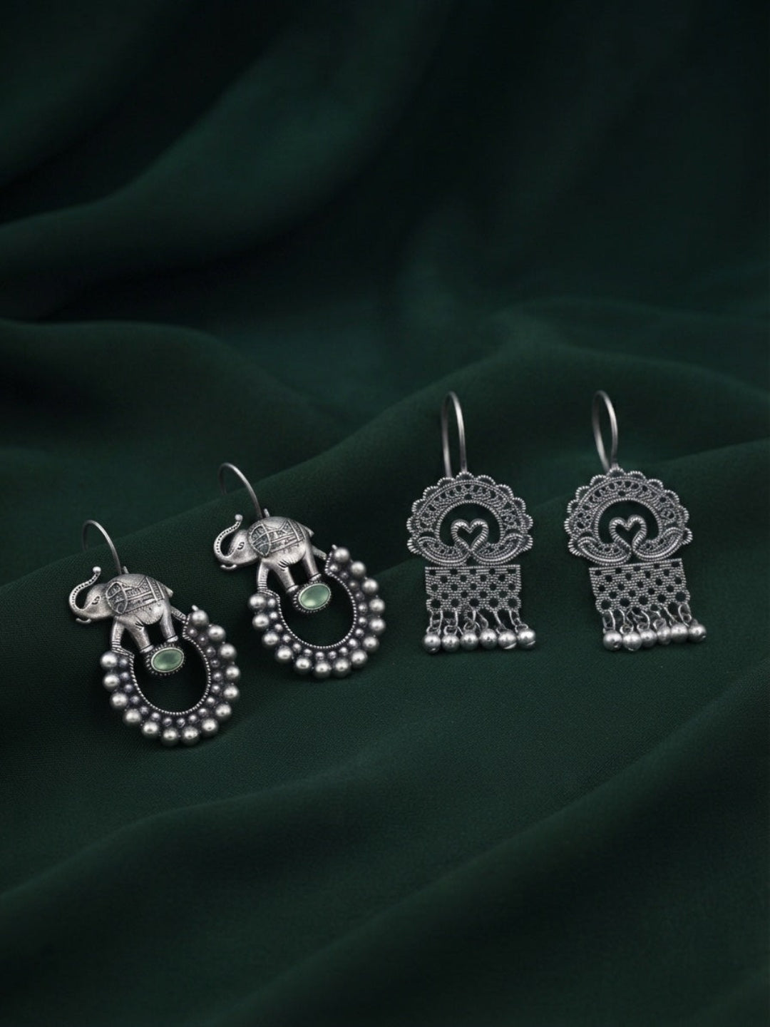 Pack Of 2 Multi-Design Earrings Combo For Women