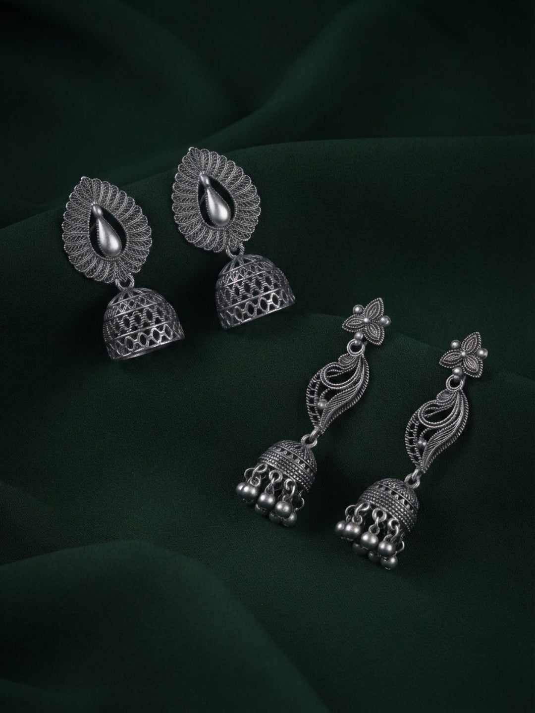 Pack Of 2 Multi-Design Earrings Combo For Women