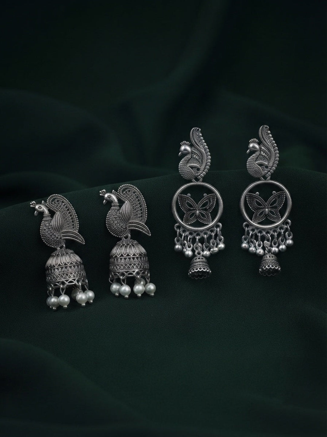 Pack Of 2 Multi-Design Earrings Combo For Women