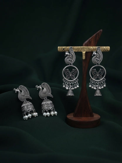Pack Of 2 Multi-Design Earrings Combo For Women