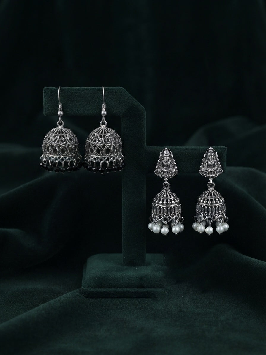 Pack Of 2 Multi-Design Earrings Combo For Women