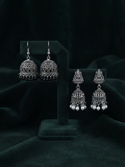Pack Of 2 Multi-Design Earrings Combo For Women