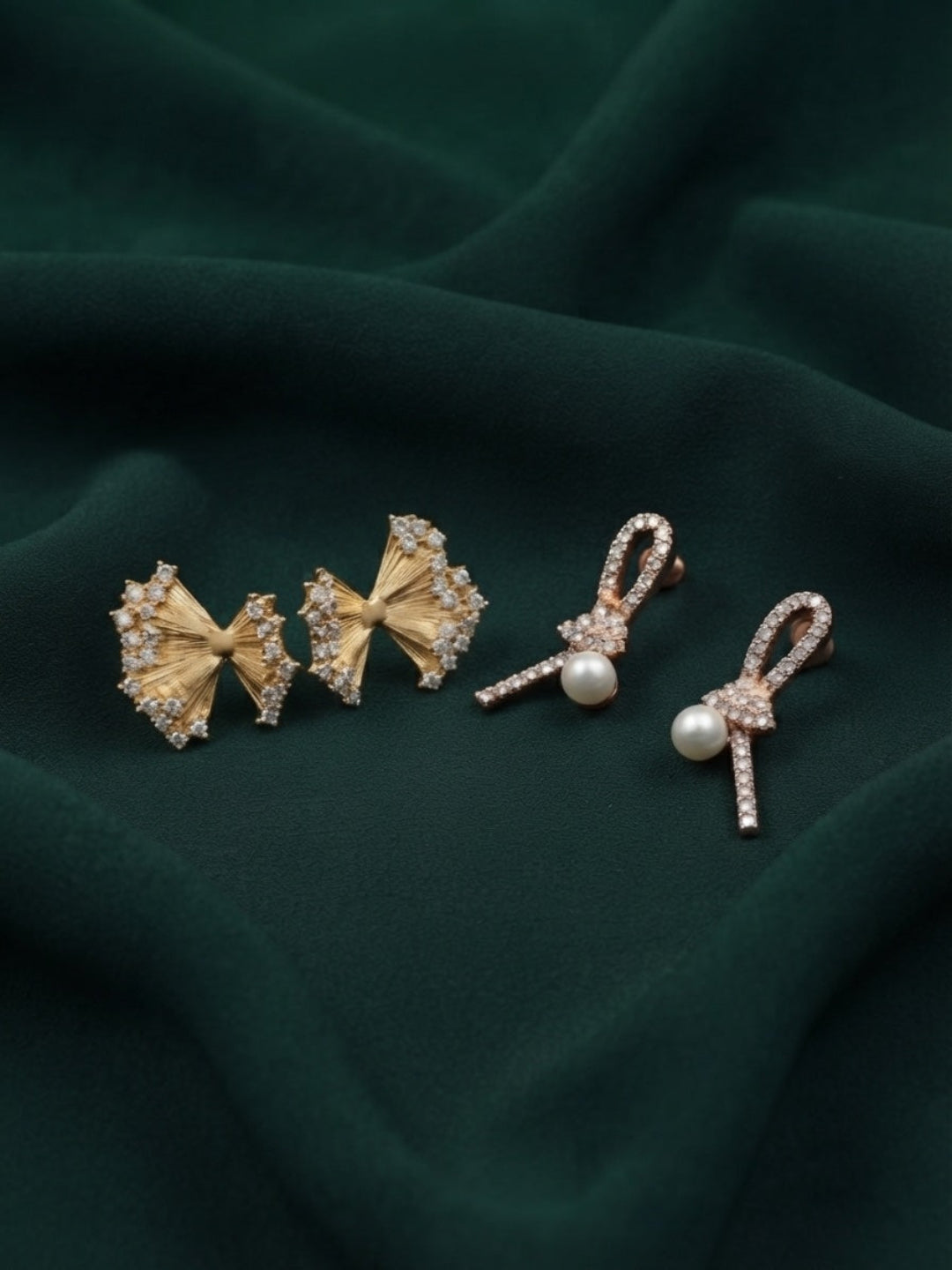 Pack Of 2 Multi-Design Earrings Combo For Women