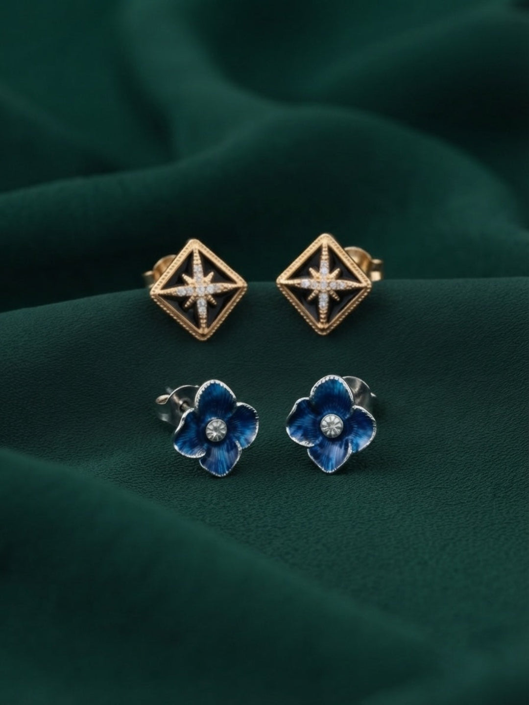 Pack Of 2 Multi-Design Earrings Combo For Women
