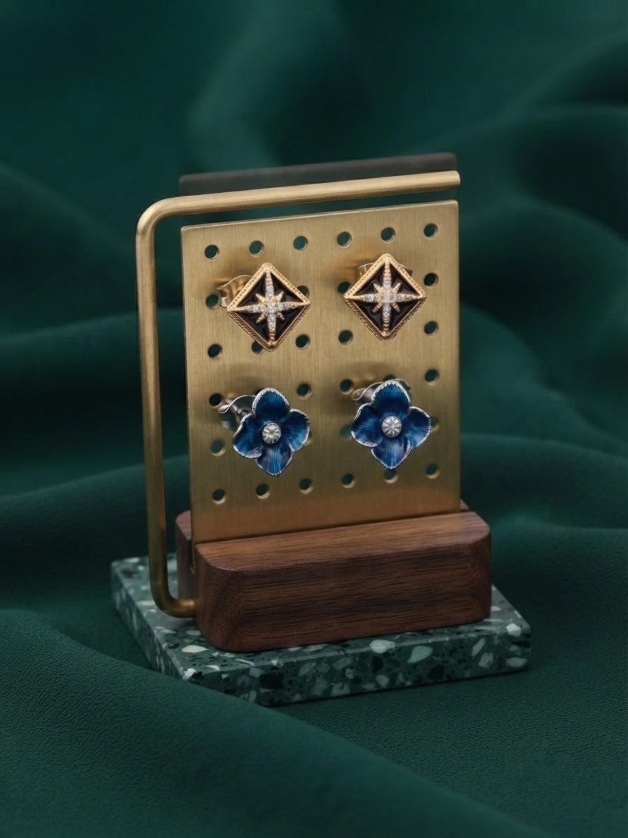 Pack Of 2 Multi-Design Earrings Combo For Women