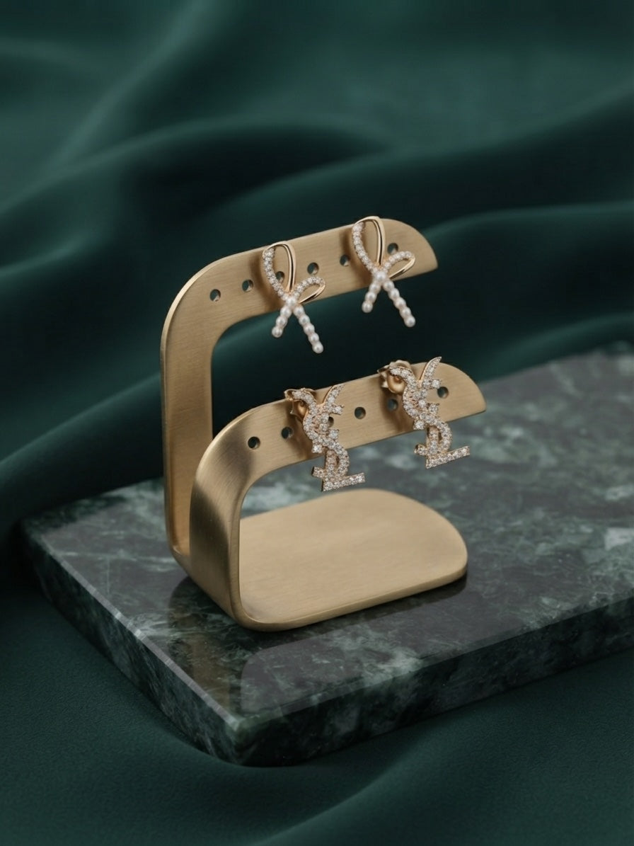 Pack Of 2 Multi-Design Earrings Combo For Women