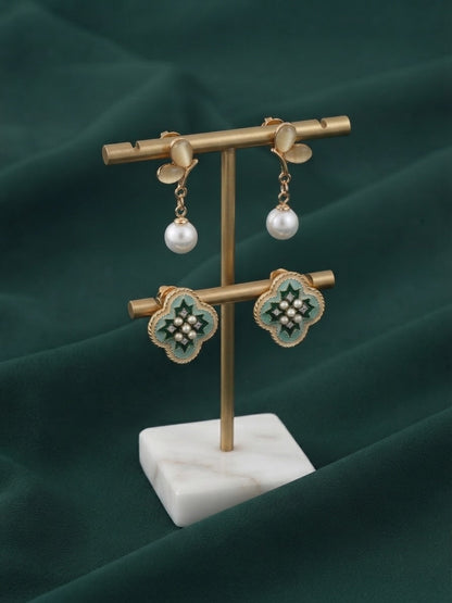 Pack Of 2 Multi-Design Earrings Combo For Women