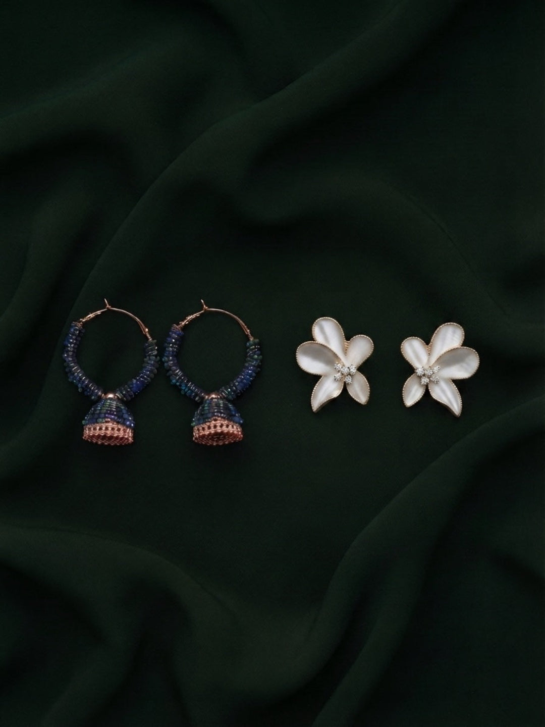 Pack Of 2 Multi-Design Earrings Combo For Women