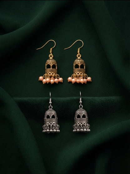 Pack Of 2 Multi-Design Earrings Combo For Women