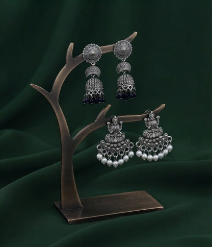 Pack Of 2 Multi-Design Earrings Combo For Women