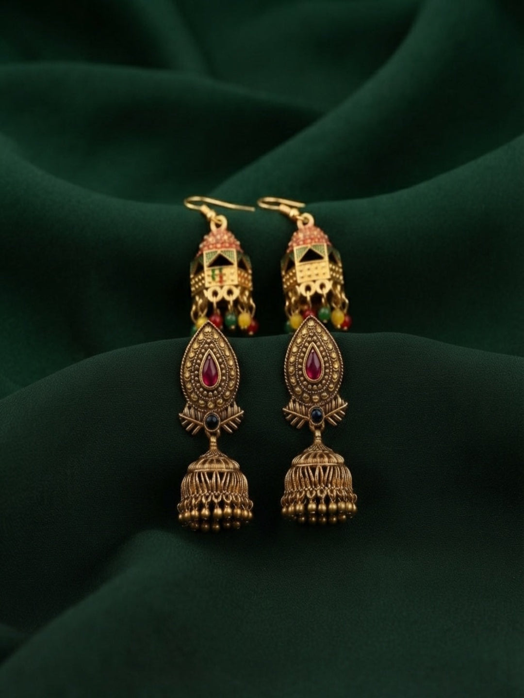 Pack Of 2 Multi-Design Earrings Combo For Women