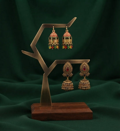 Pack Of 2 Multi-Design Earrings Combo For Women