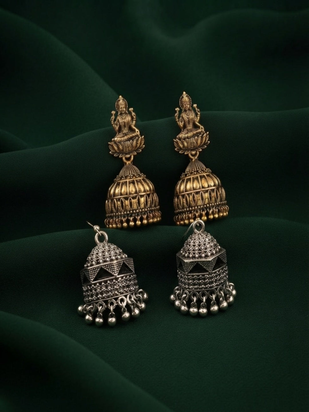 Pack Of 2 Multi-Design Earrings Combo For Women