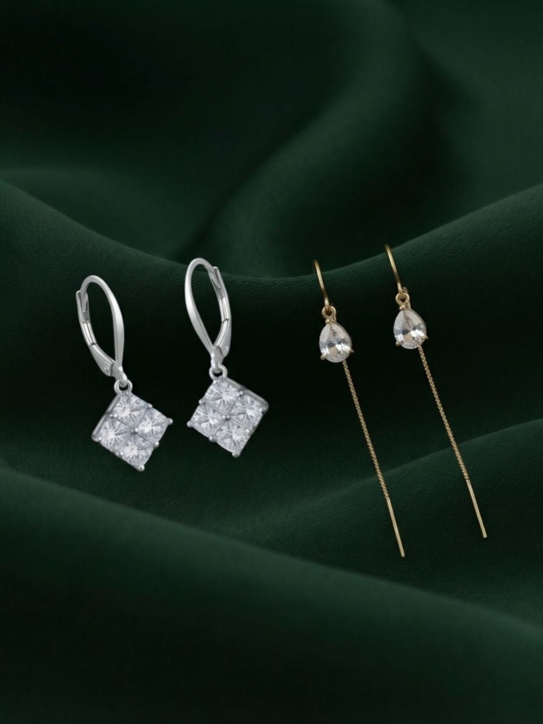 Pack Of 2 Multi-Design Earrings Combo For Women