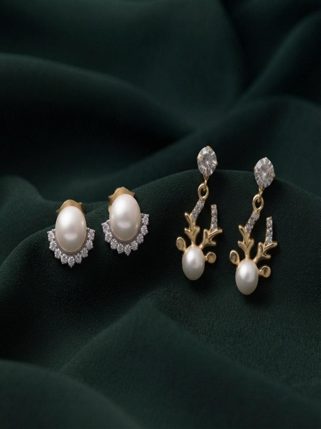 Pack Of 2 Multi-Design Earrings Combo For Women