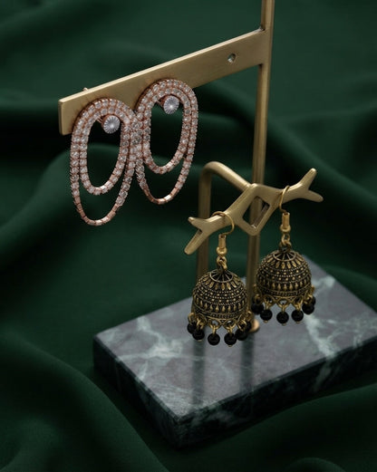 Pack Of 2 Multi-Design Earrings Combo For Women