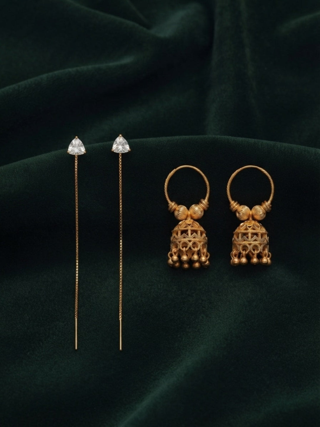 Pack Of 2 Multi-Design Earrings Combo For Women