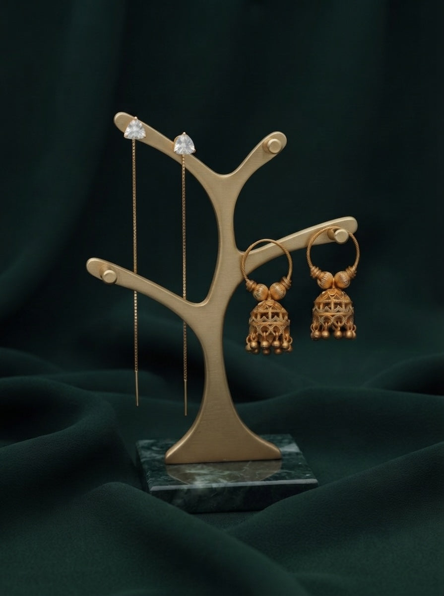 Pack Of 2 Multi-Design Earrings Combo For Women
