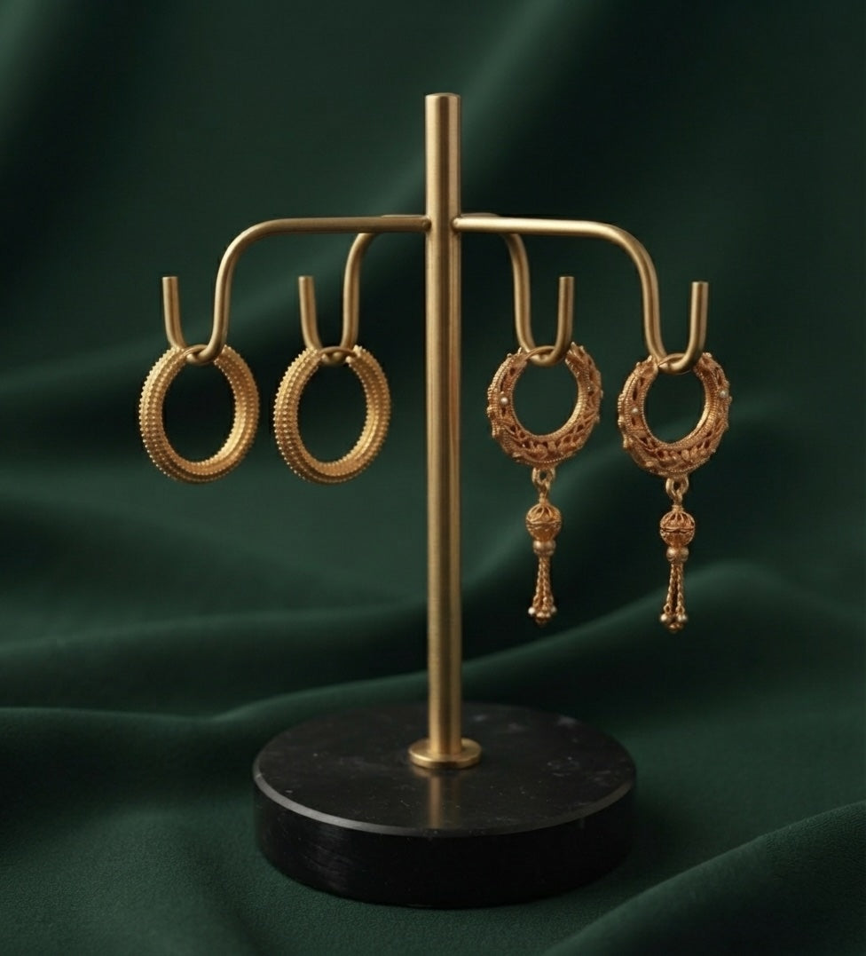 Pack Of 2 Multi-Design Earrings Combo For Women