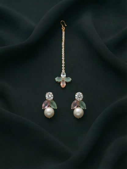 Mang Tikka & Earrings Combo Set For Women
