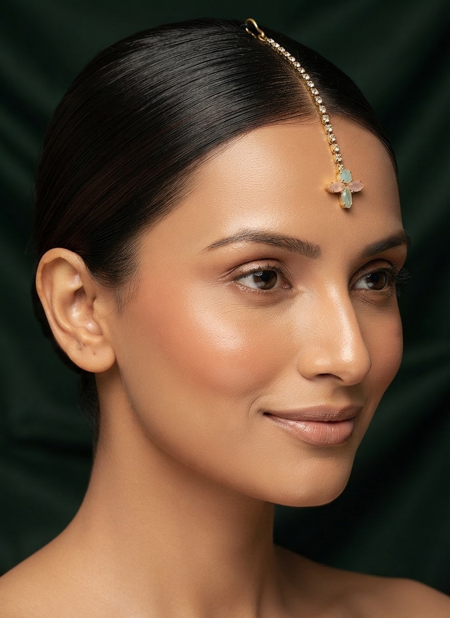 Mang Tikka & Earrings Combo Set For Women