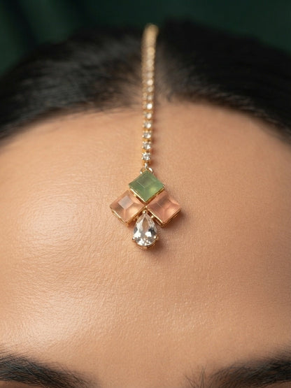 Mang Tikka & Earrings Combo Set For Women