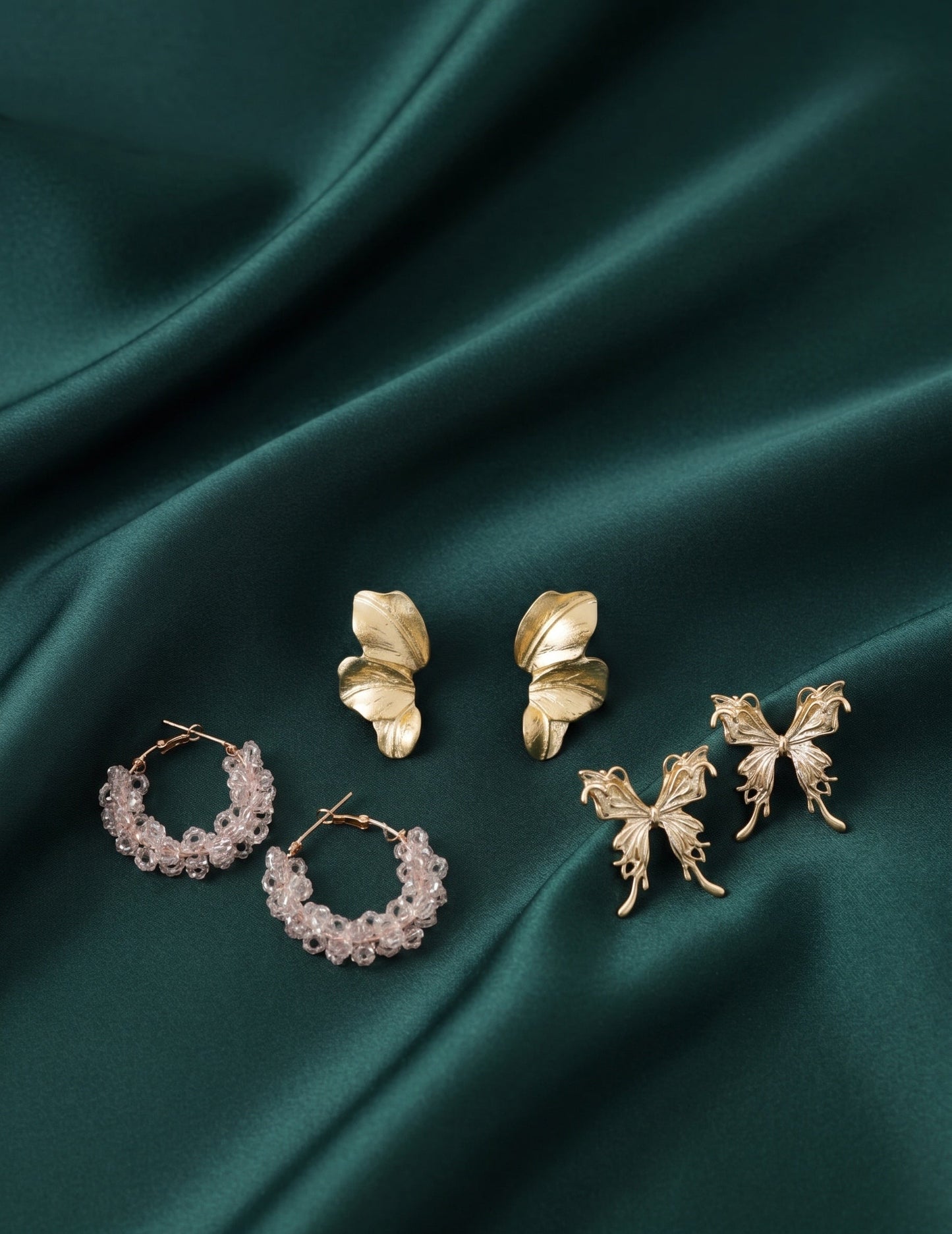 Set Of 3 Multi-Design Earrings Combo Pack