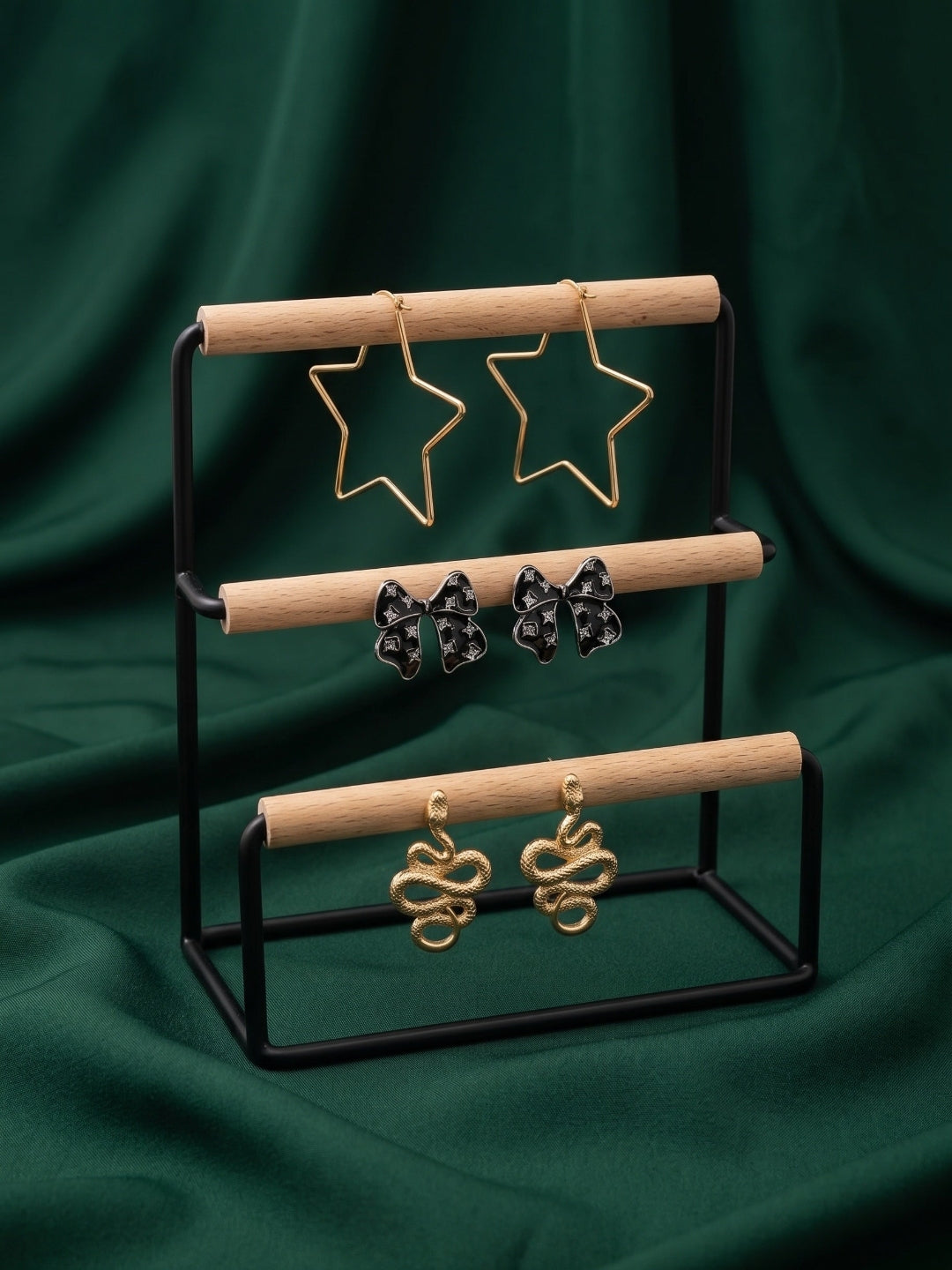 Set Of 3 Multi-Design Earrings Combo Pack